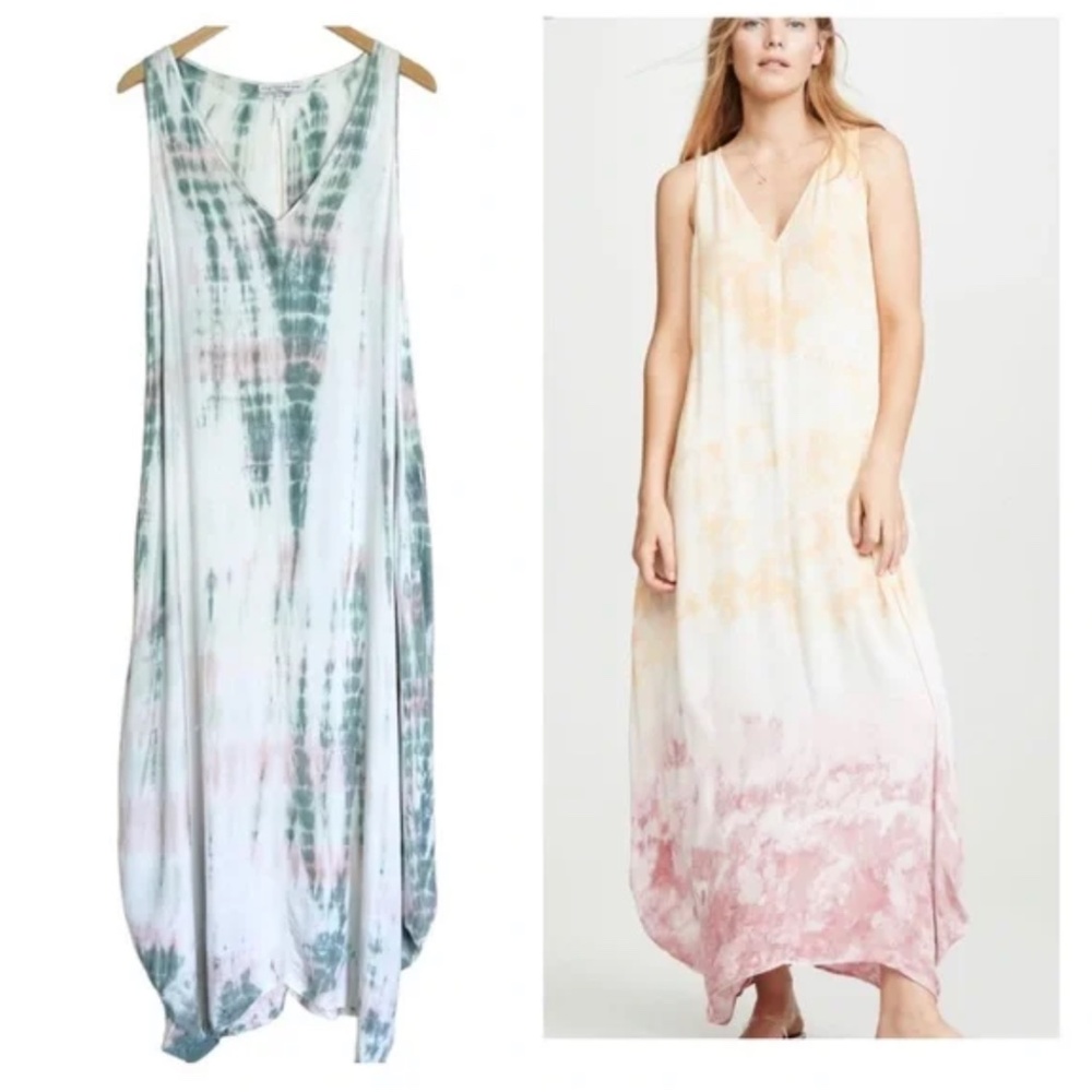 Young Fabulous & Broke Ali Tie-Dye Lightweight Beachy Boho Maxi Dress